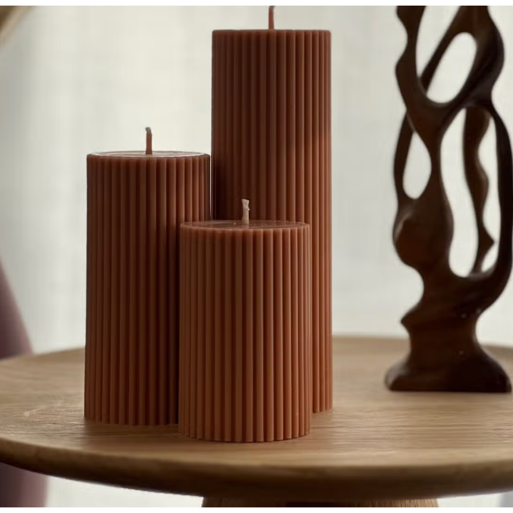 Mickler & Co. Reeded Pillar Candle