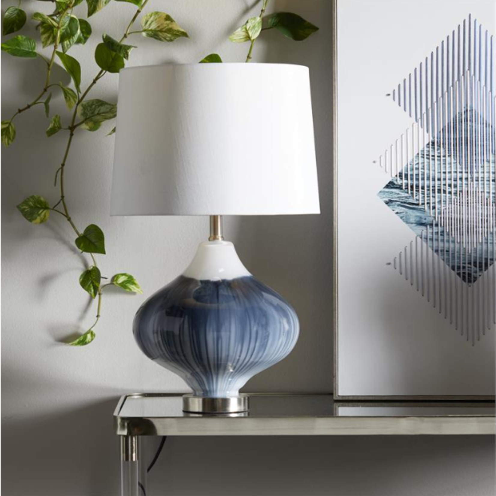 Mickler & Co. Blue Ocean Table Lamp
