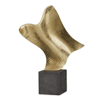 Mickler & Co. Gold Wave Sculpture