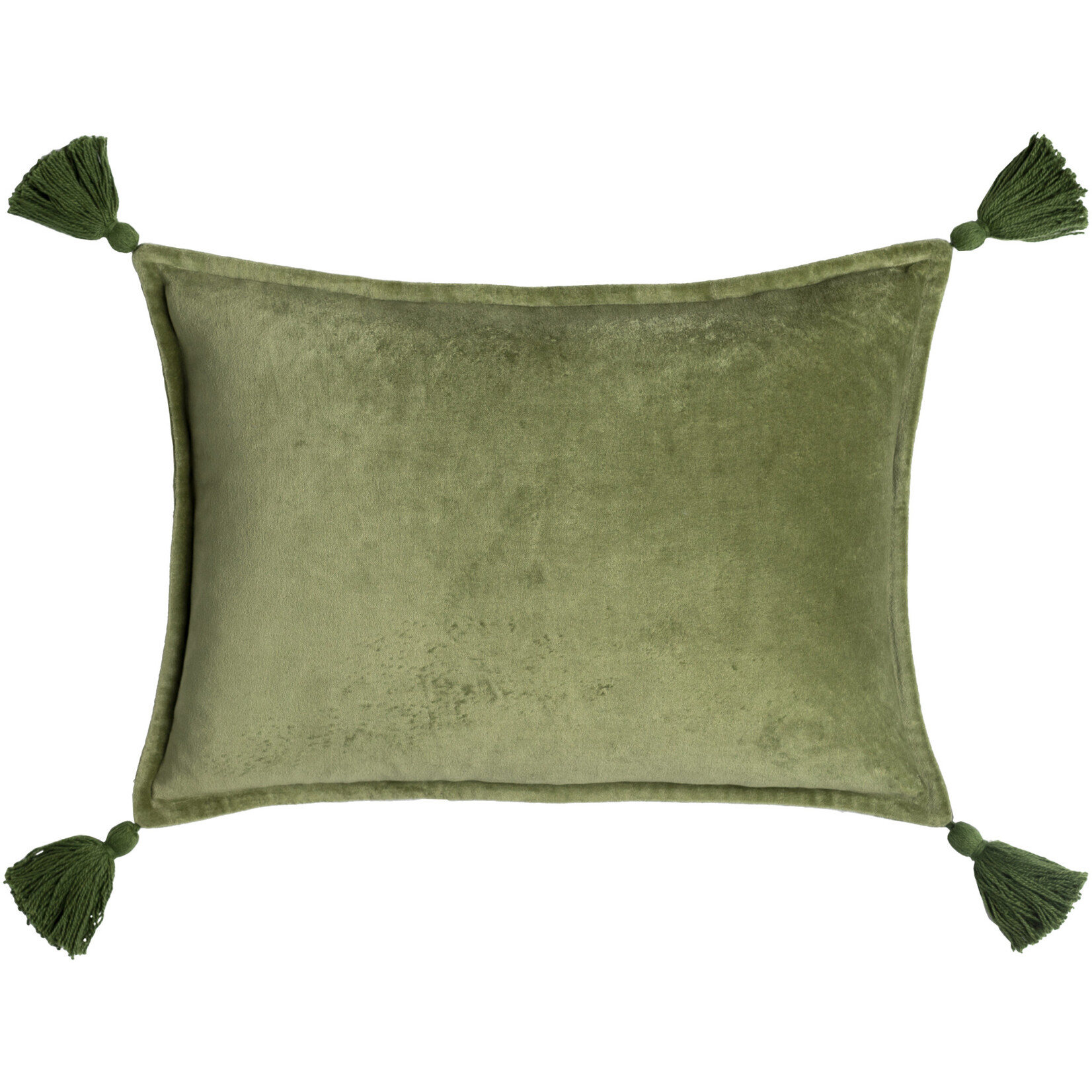 Mickler & Co. Grass Green Velvet Pillow