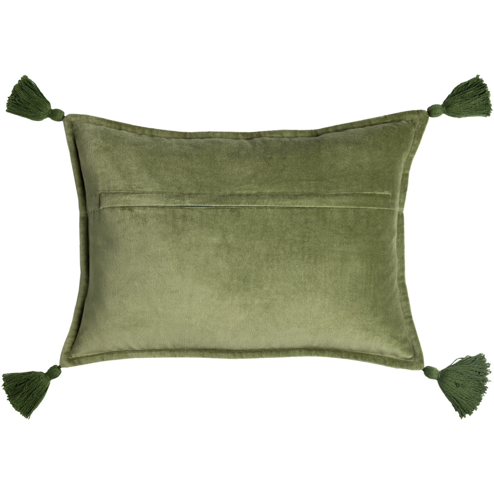 Mickler & Co. Grass Green Velvet Pillow