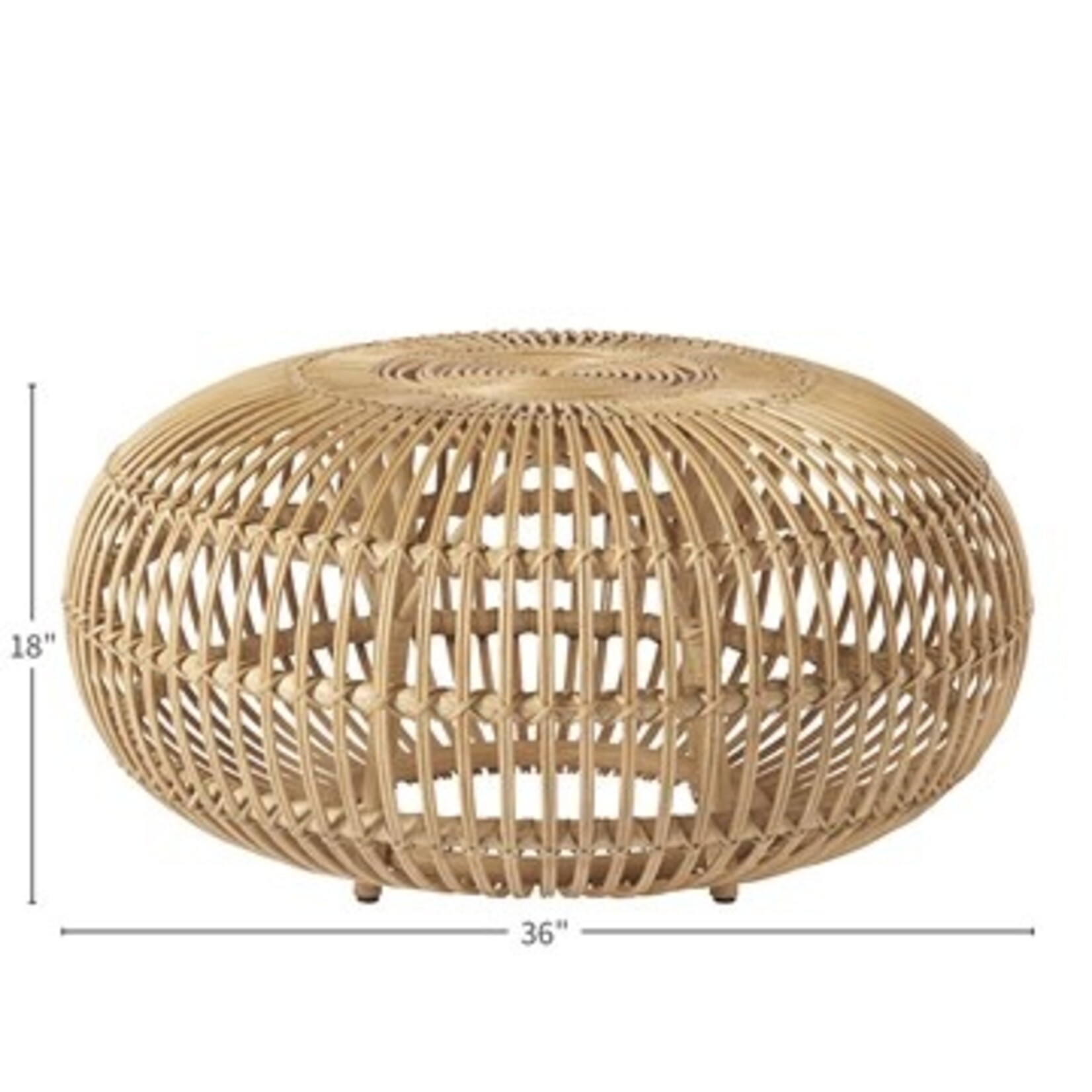 Mickler & Co. Ezra Rattan Coffee Table
