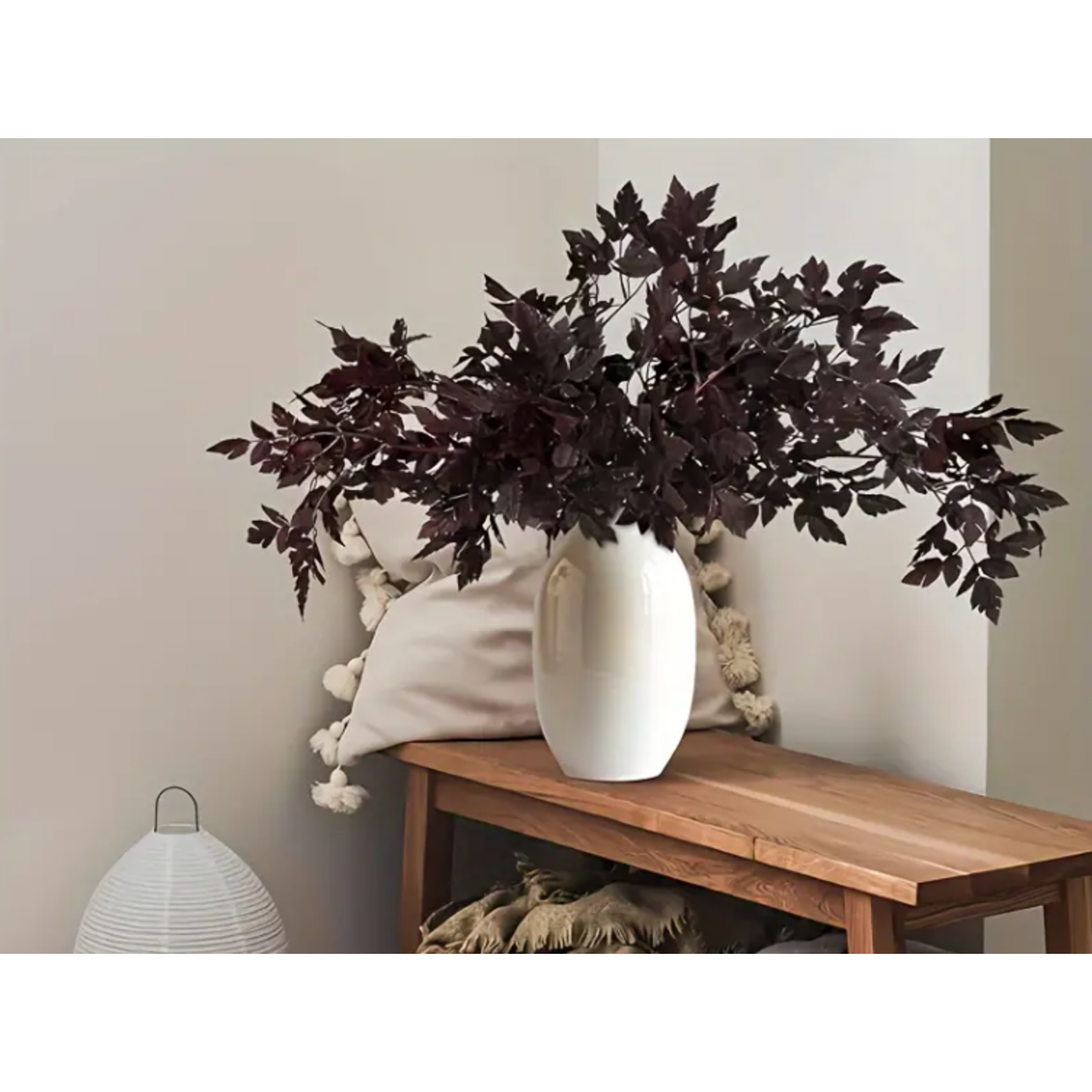 Mickler & Co. Faux Plum Cimicifuga Leaf Sprays Insert (FI-35)