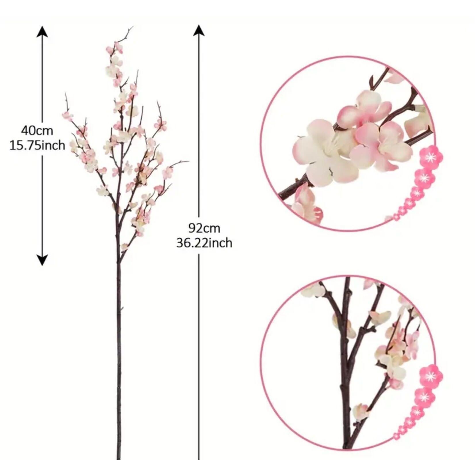 Mickler & Co. Plum Blossom Faux Floral Insert (FI-9)