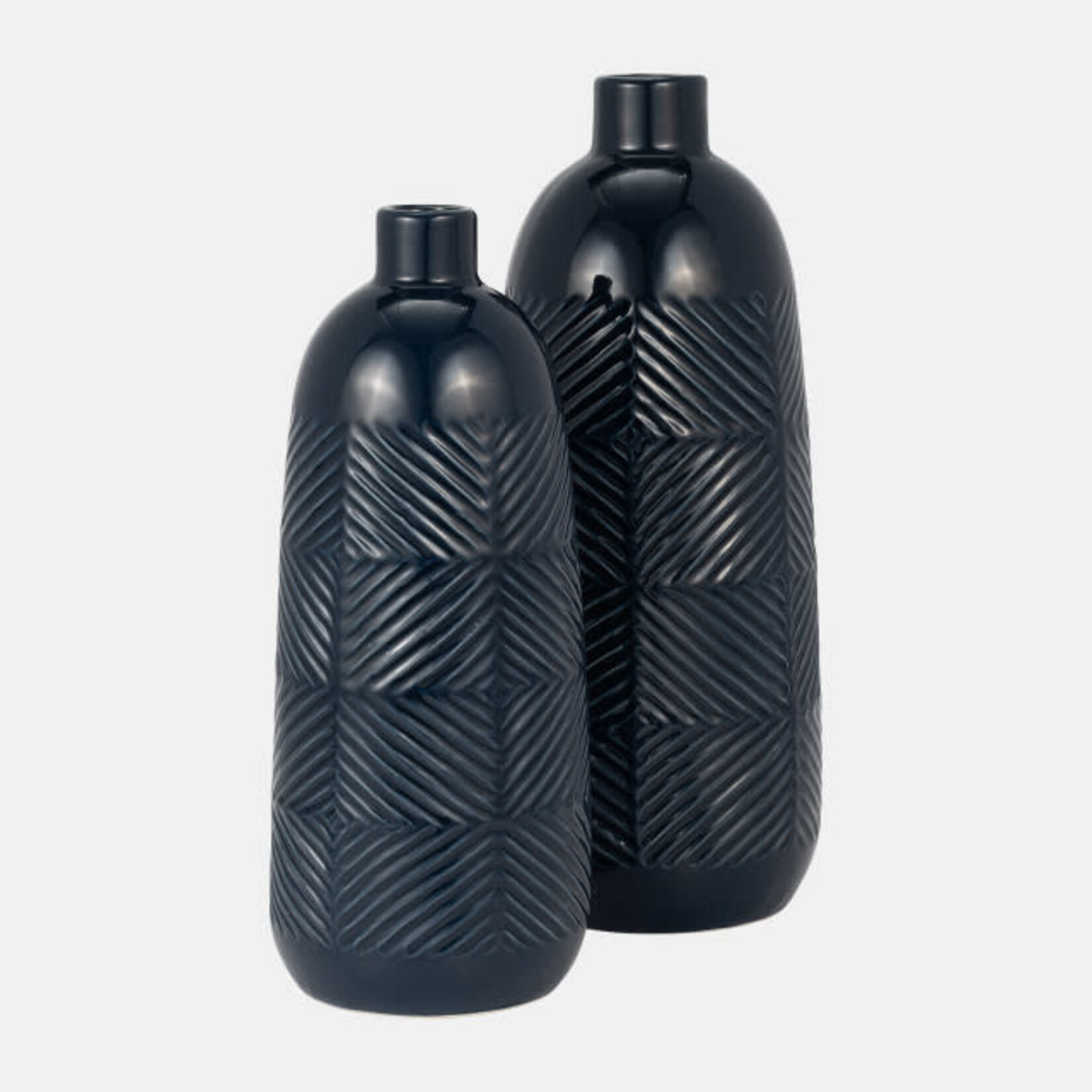 Mickler & Co. Medium Textured Lines Vase