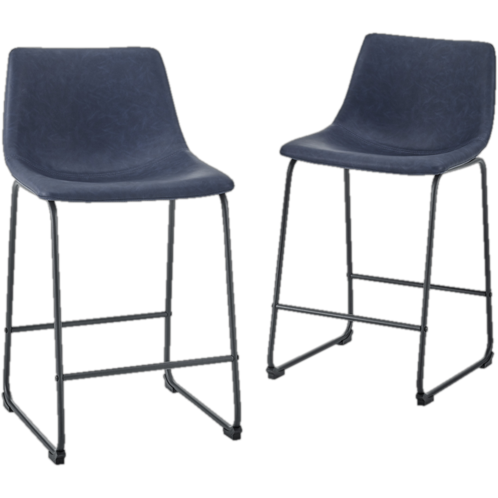 Mickler & Co. Vegan Leather Stools - Set of 2