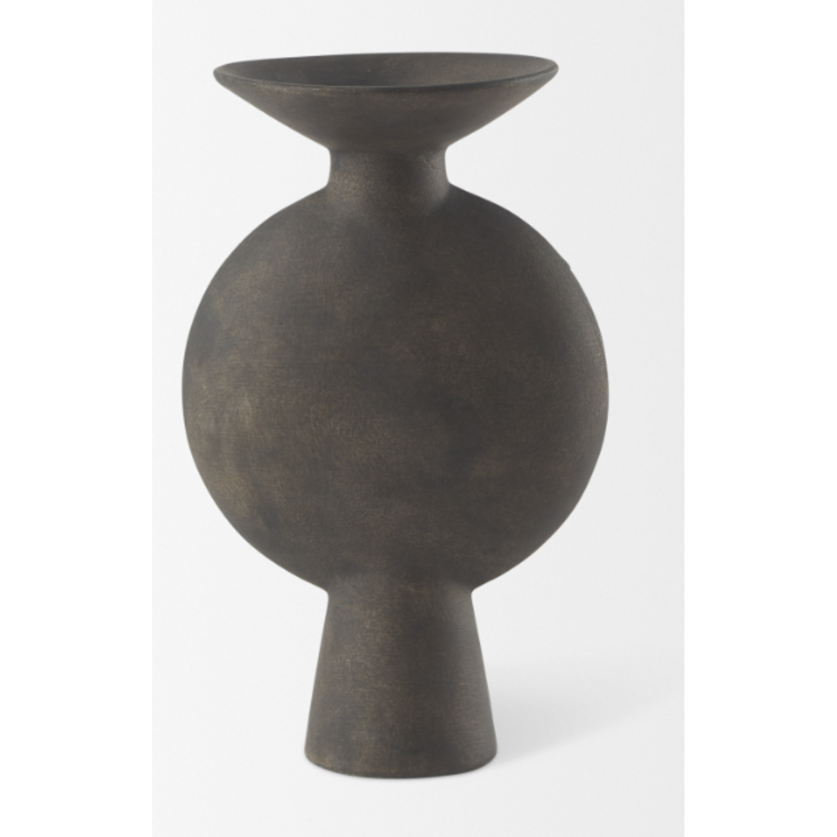 Mickler & Co. Kate Earthy Brown Ceramic Vase