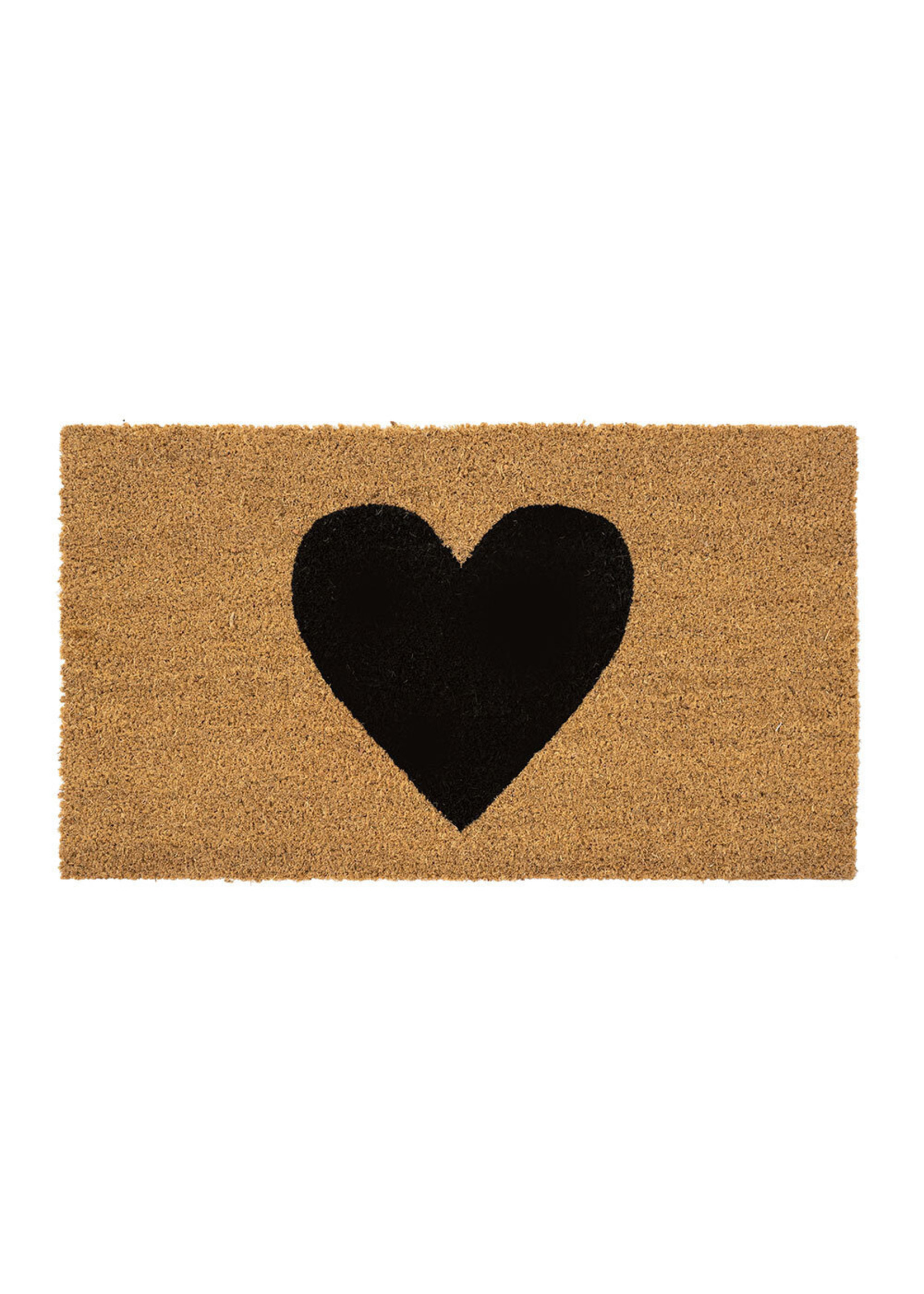 black heart coco rug