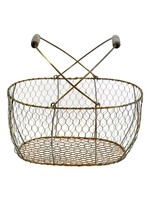Fireside Home Oval egg basket w/handles