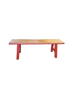 Midwich Natural 2 Tone Bench Natural Red