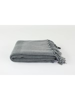 Premium stone washed Turkish towel grey