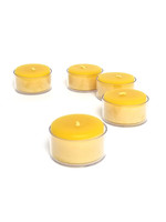 Beeswax tealight clear cup