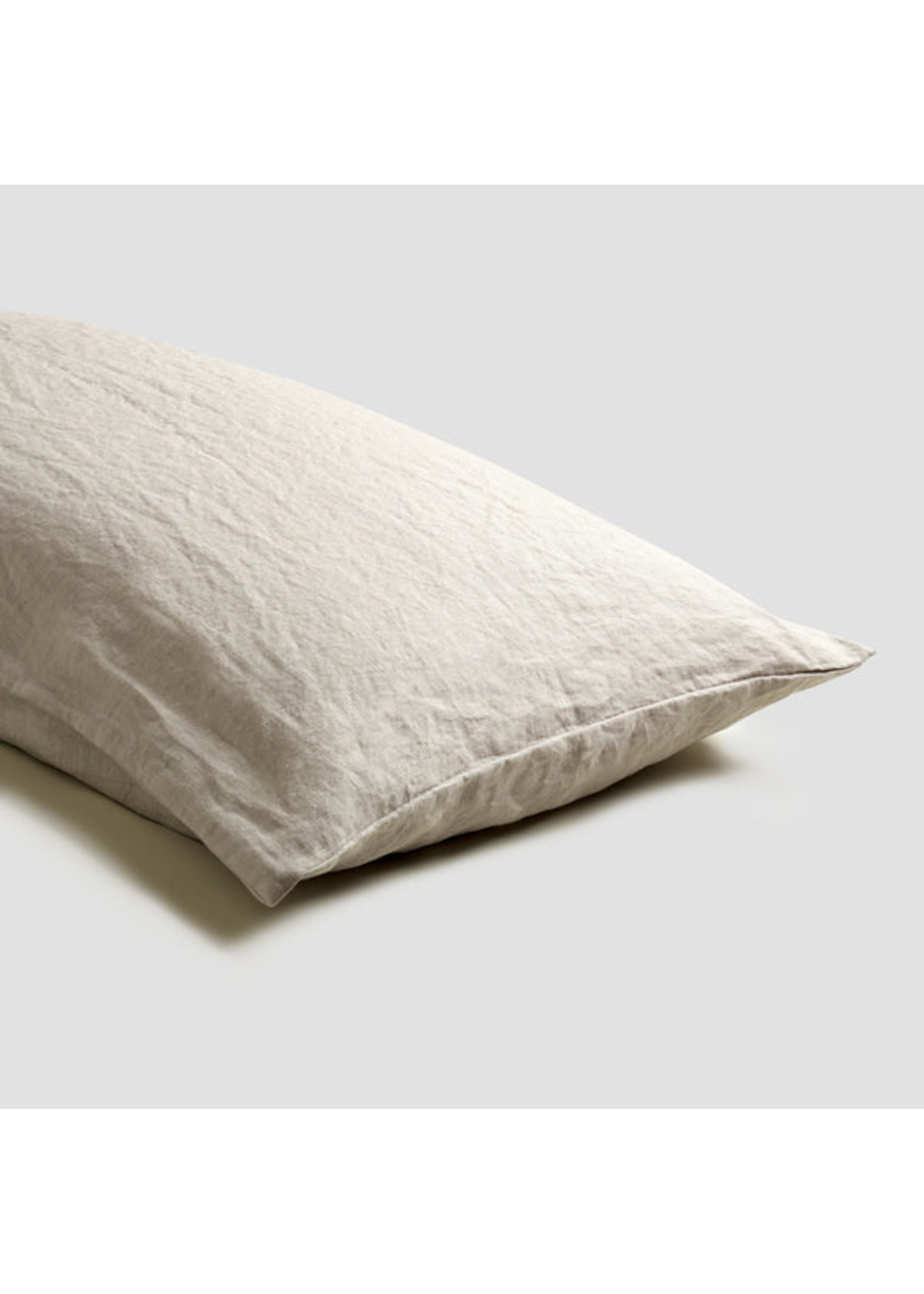 Oatmeal pillowcase pair KG