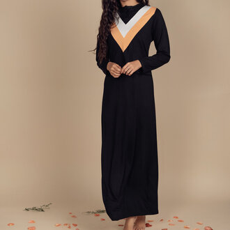 ELLWI COLORED V NURSING NIGHTGOWN