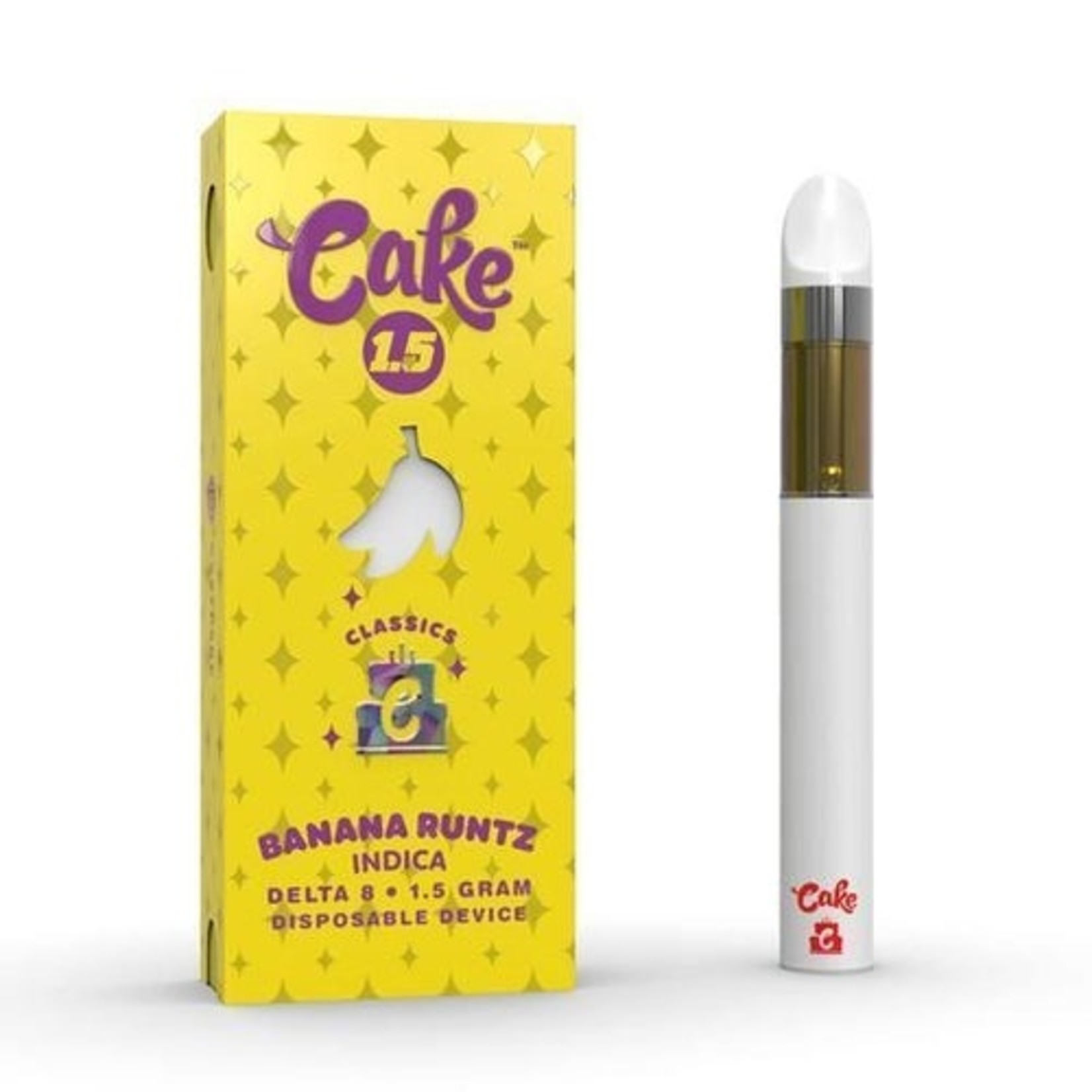 CAKE Cake - Classic Delta 8 Disposable 1.5g Device - Banana Runtz