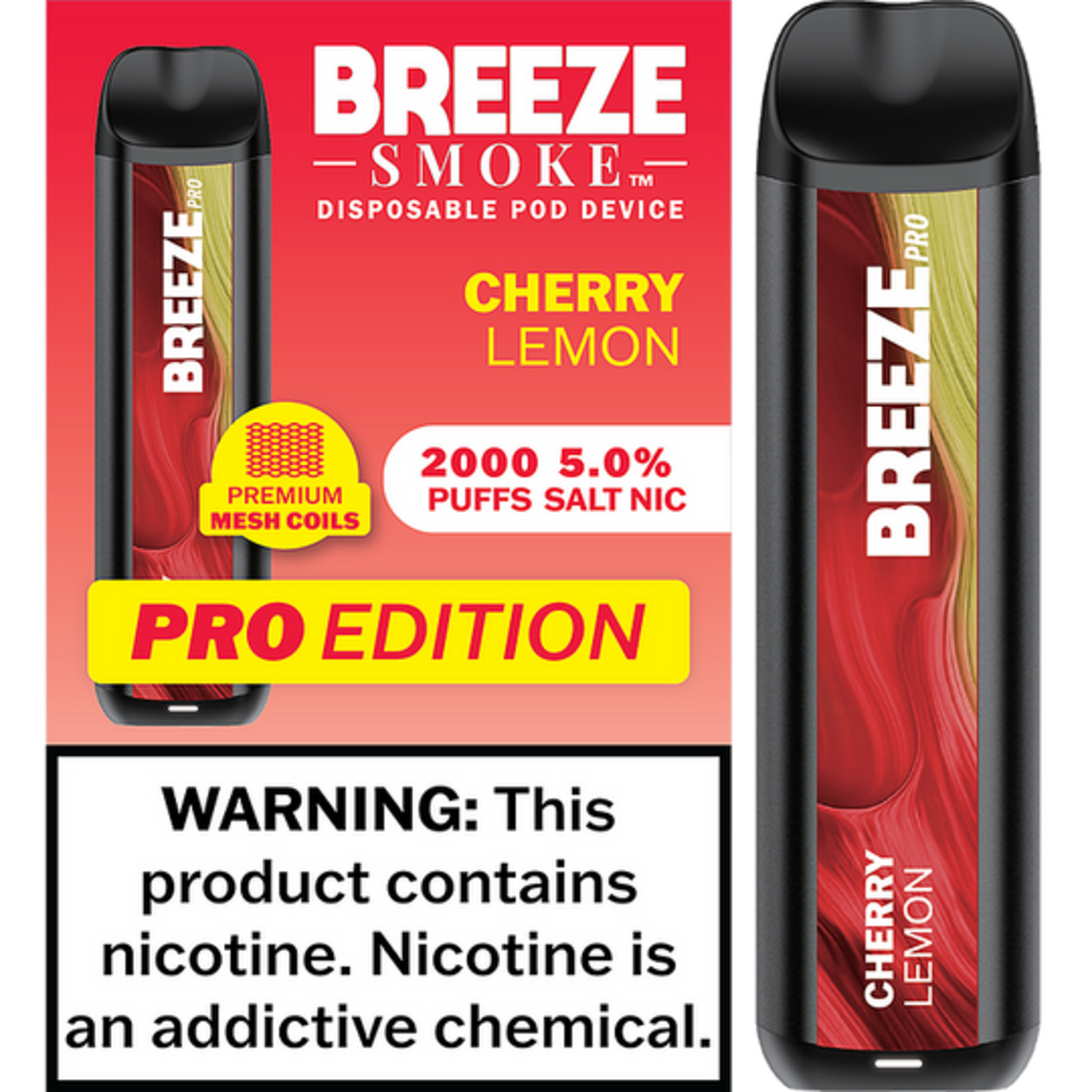 BREEZE PRO (2000 PUFF) CHERRY LEMON