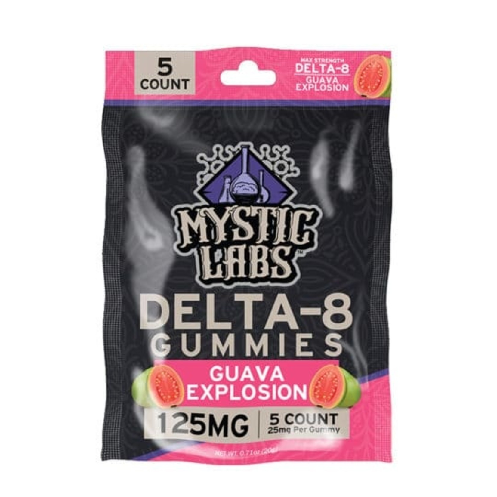 MYSTIC LABS MYSTIC LABS EDIBLES 300MG/25MG GUAVA EXPLOSION