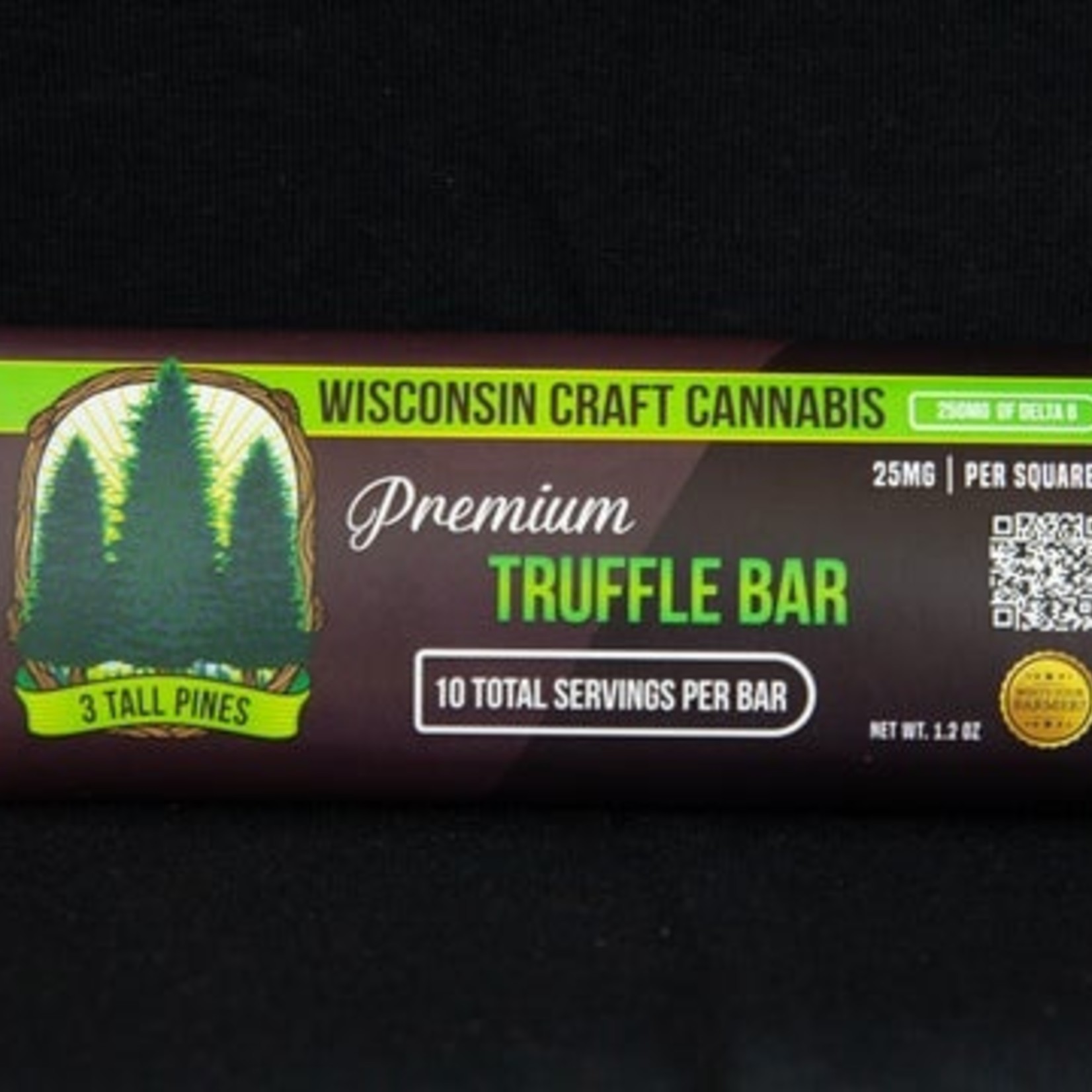 3 TALL PINES 3 TALL PINES 250MG DARK CHOCOLATE TRUFFLE BAR