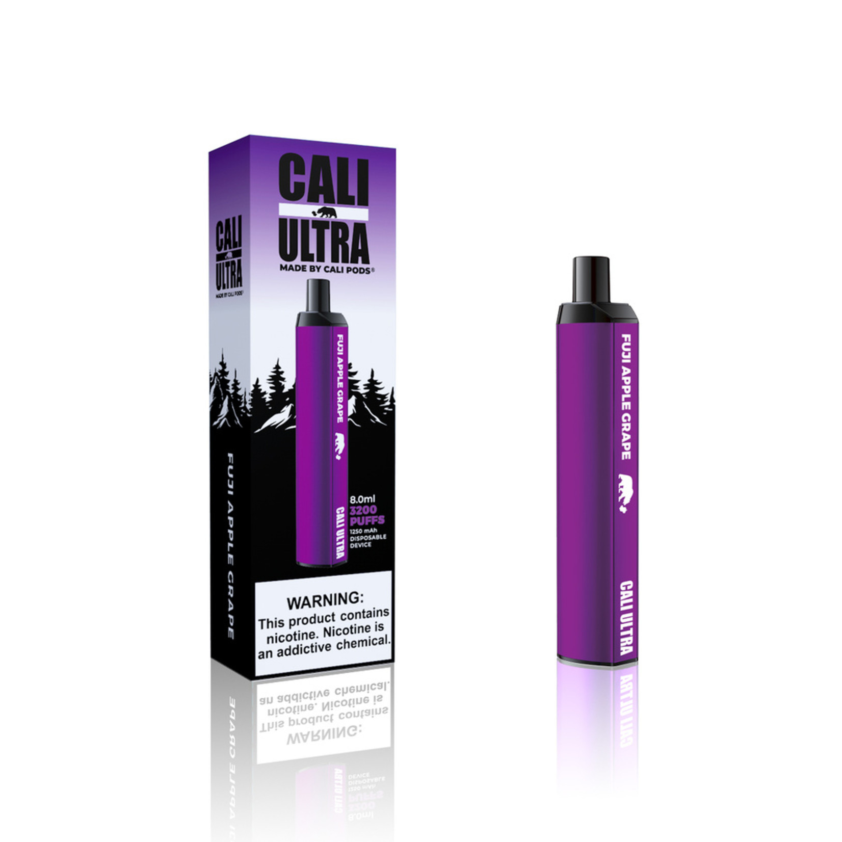 CALI ULTRA 3200 PUFF 8.0/ML DISPOSABLE FUJI APPLE GRAPE