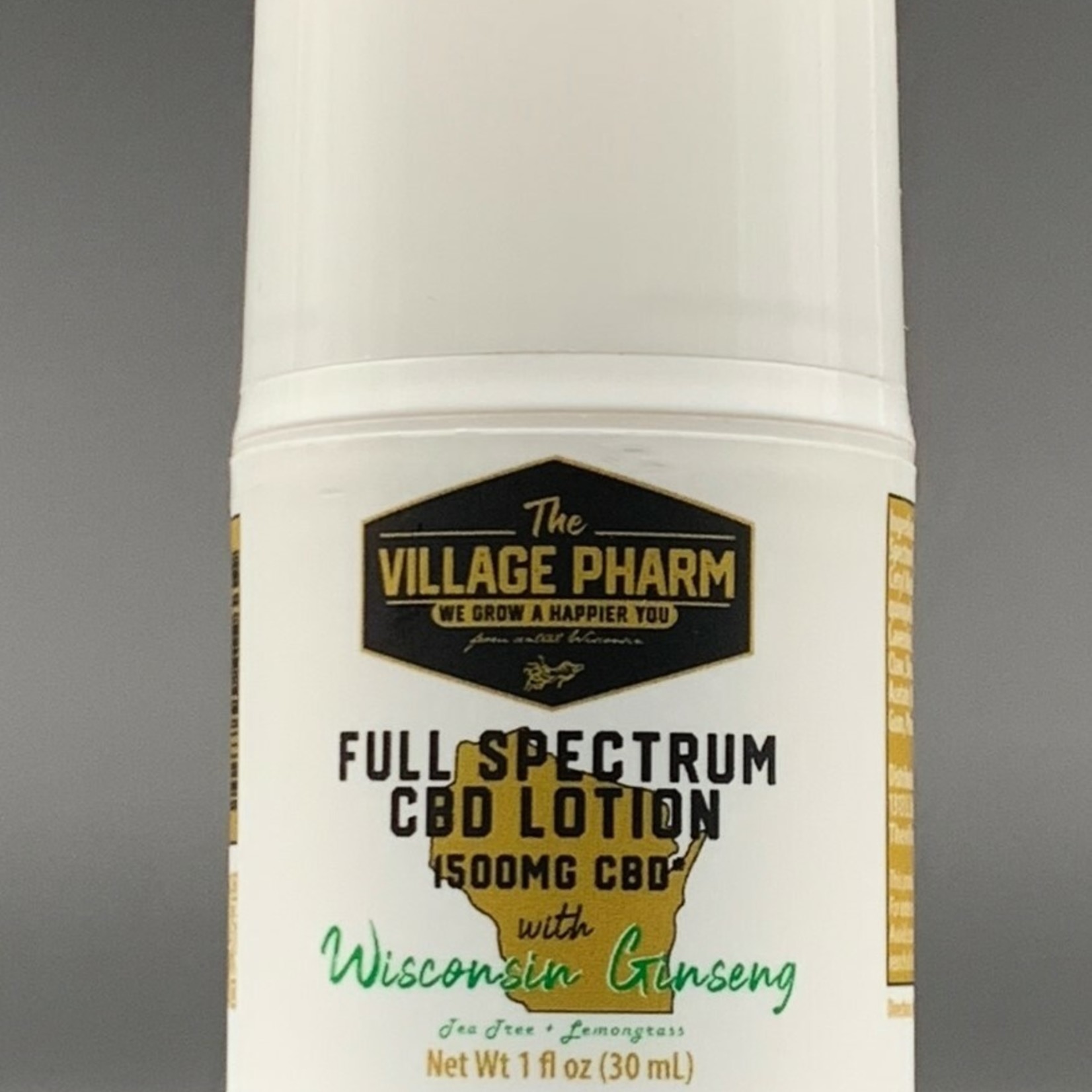 THE VILLAGE PHARM THE VILLAGE PHARM FULL SPECTRUM CBD LOTION 1OZ (WISCONSIN GINSENG)