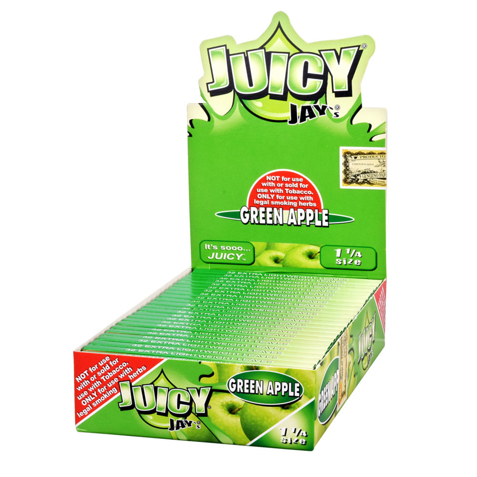 JUICY JAY'S JUICY JAY'S ROLLING PAPERS 1 1/4 GREEN APPLE