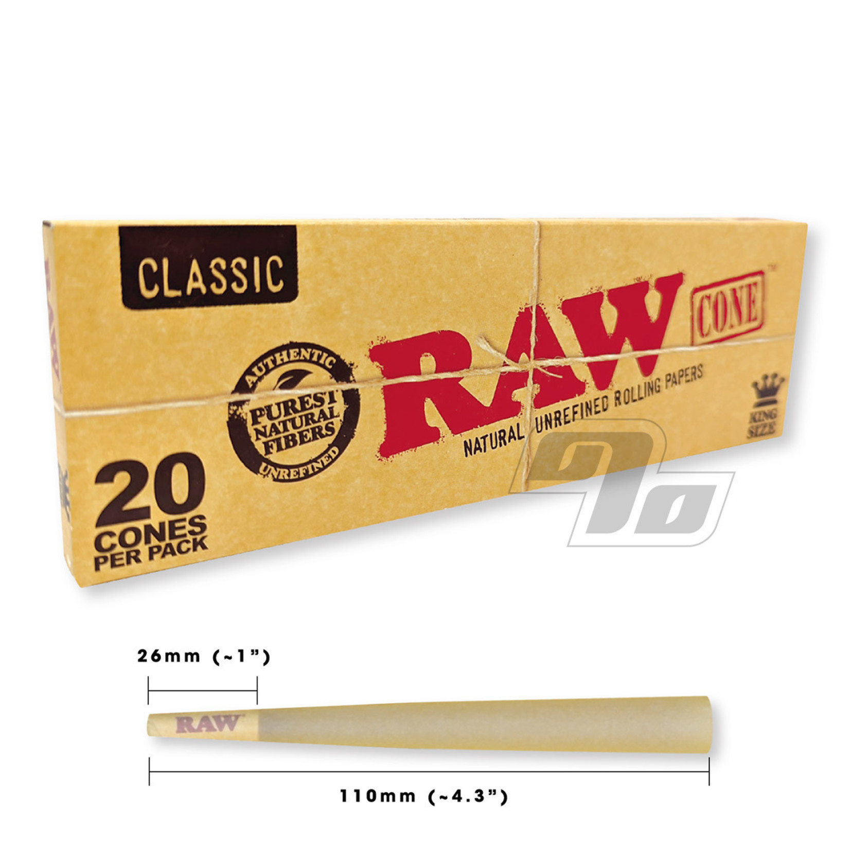 RAW RAW 20 PACK CONES KING SIZE