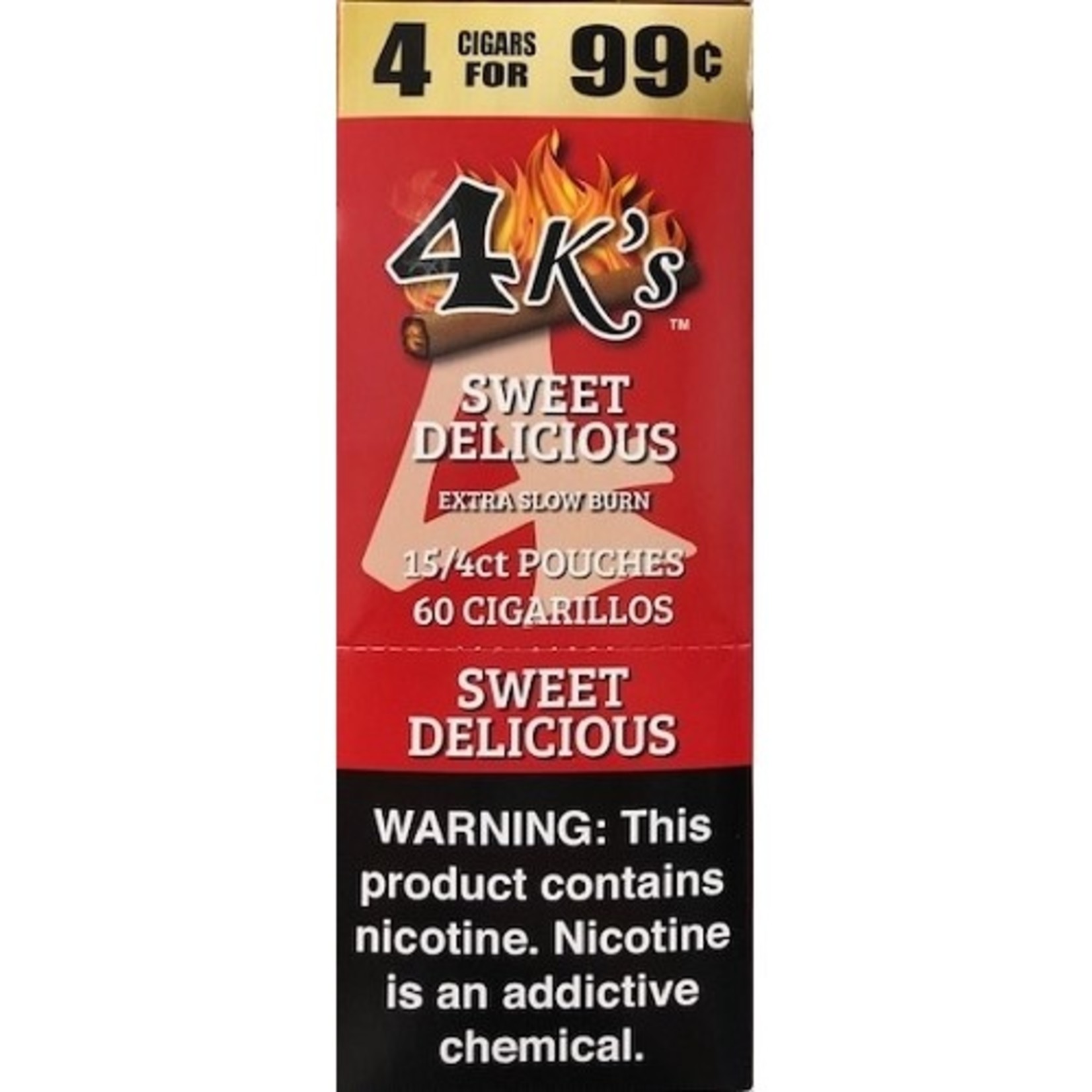 4K's CIGAR 4PK SWEET DELICIOUS