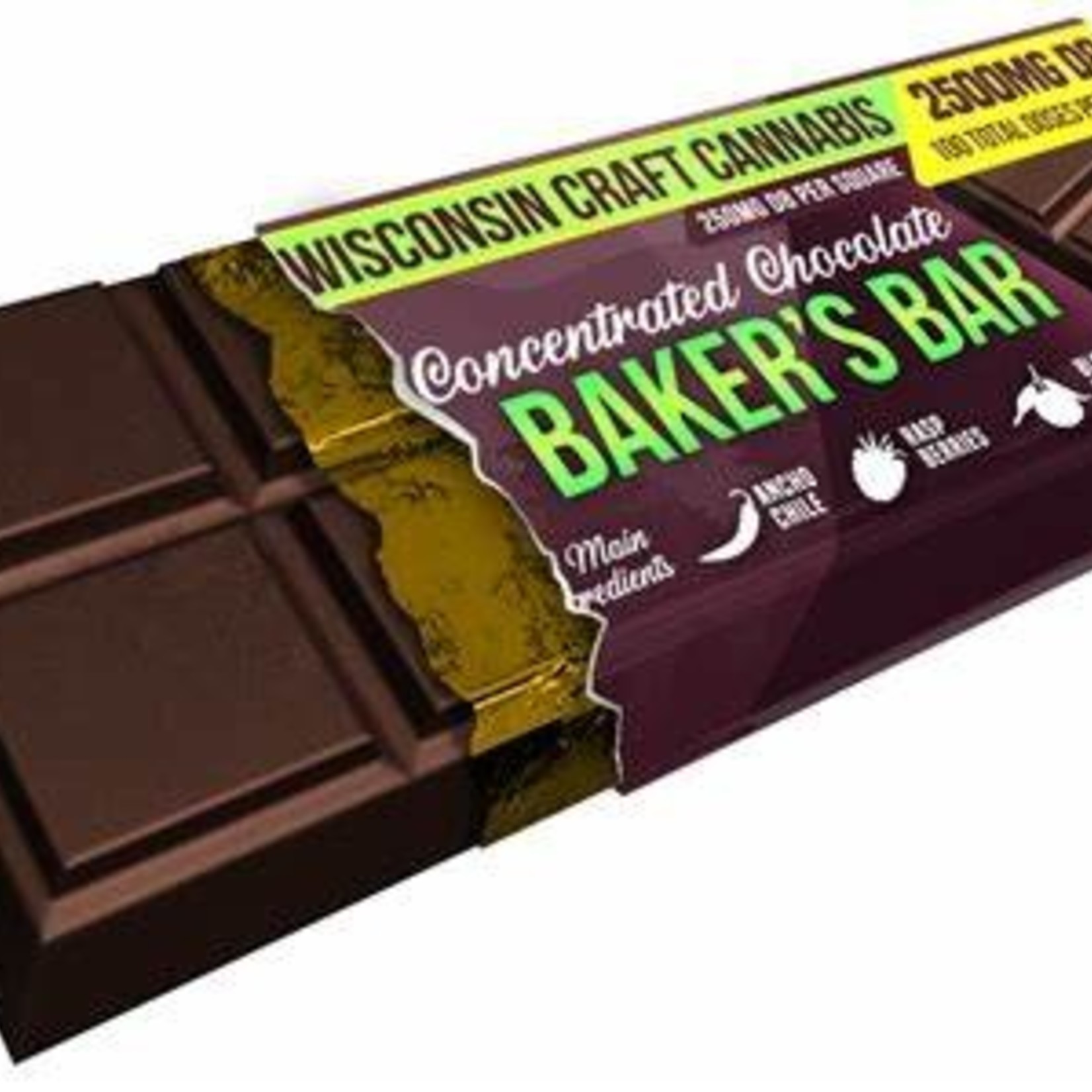 3 TALL PINES 3 TALL PINES BAKER'S BAR 2500 MG CHOCOLATE