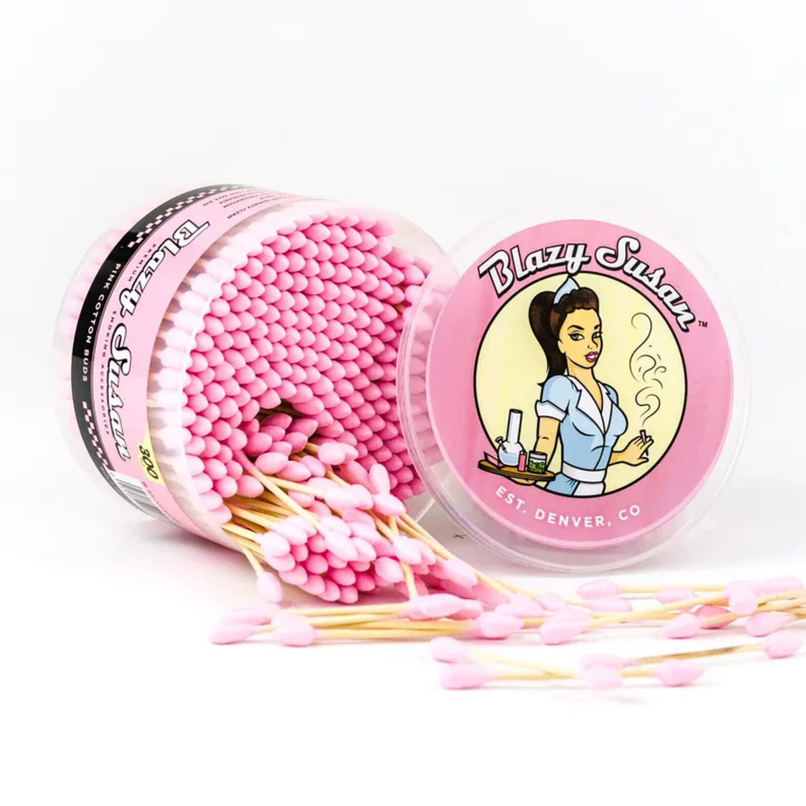 BLAZY SUSAN BLAZY SUSAN 100CT COTTON  BUDS - PINK