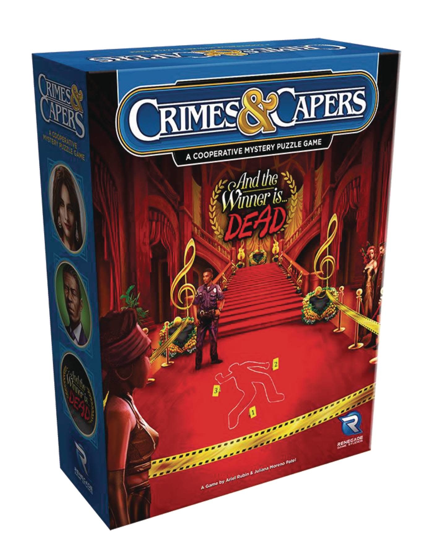 Renegade Game Studio Crimes & Capers Winner Is Dead Coop Mystery Puzzle Game