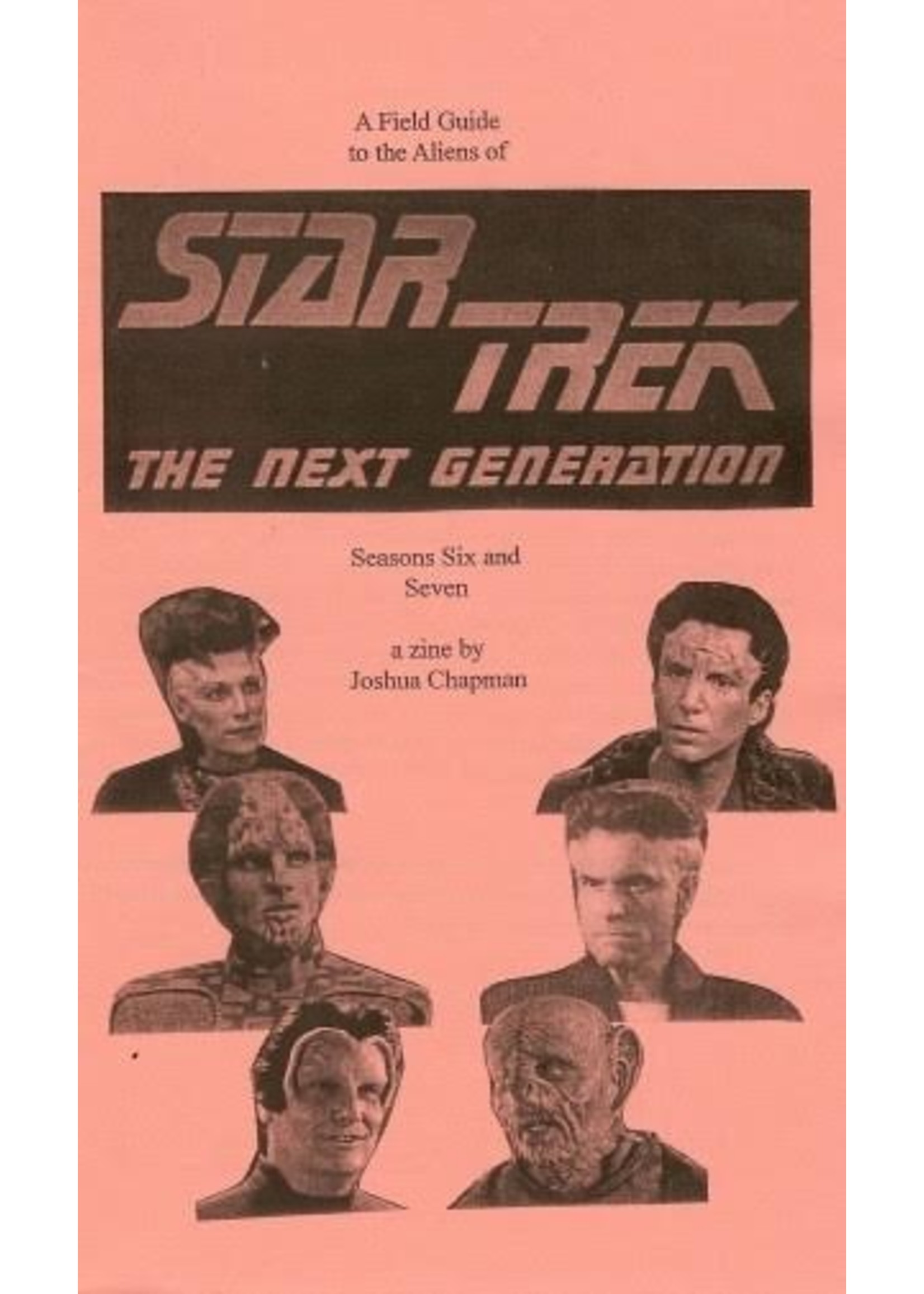 Star Trek A Field Guide to the Aliens of Star Trek: Next Generation Seasons 1-7 (6-Pack of Zines)