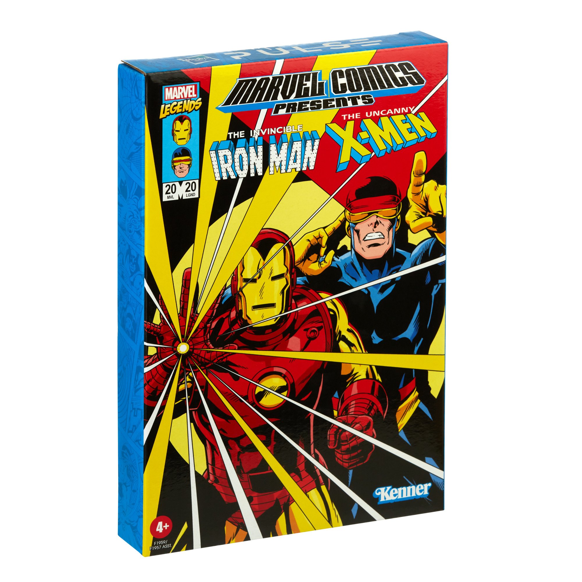 X-Men Hasbro Marvel Legends RETRO 3.75, 3.75-inch Iron Man & Marvel's Cyclops
