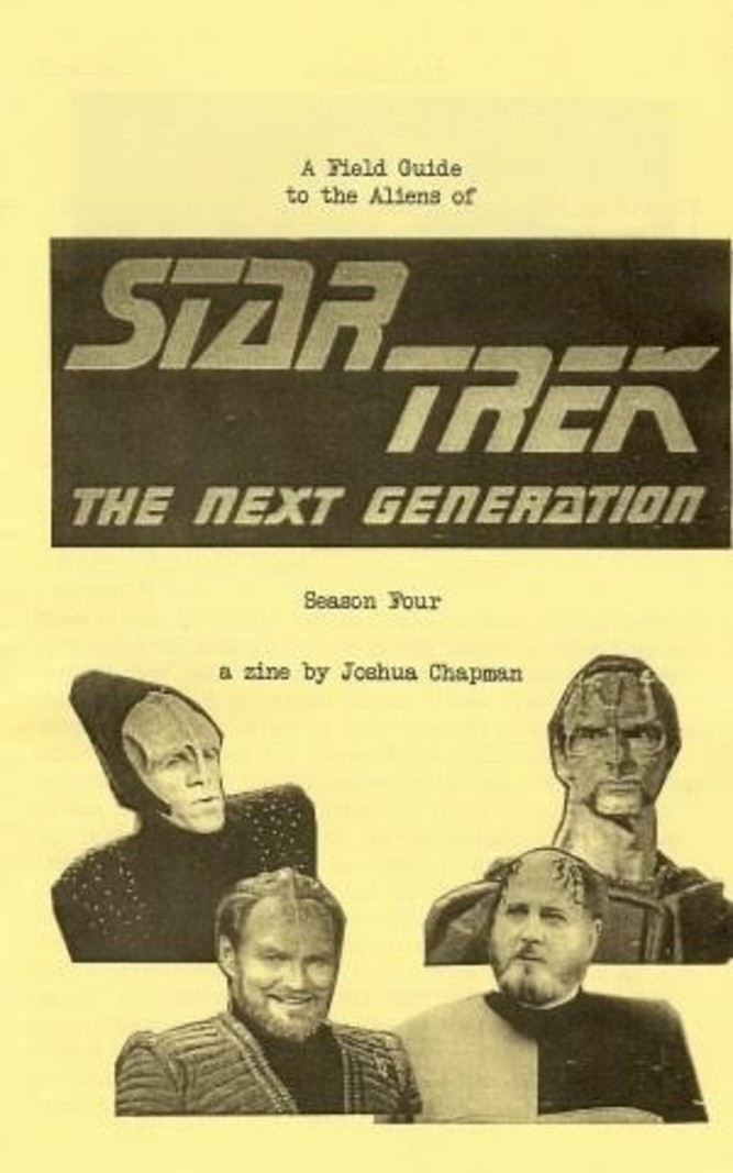Star Trek A Field Guide to the Aliens of Star Trek: Next Generation Seasons 1-7 (6-Pack of Zines)