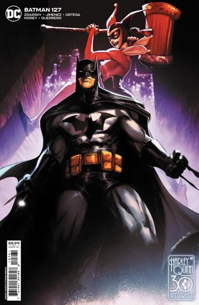 Batman Batman #127 CVR D Stephen Segovia Harley Quinn 30Th Anniversary Card Stock Var
