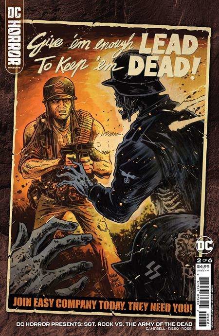 DC Horror DC Horror Presents Sgt Rock Vs The Army Of The Dead #2 (Of 6) Cvr B Francesco Francavilla Card Stock Var (MR)
