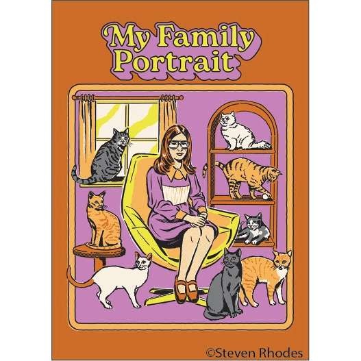 Ephemera Magnet - My Family Portrait