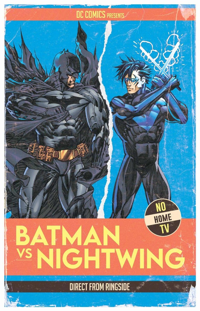 DC Batman Vs Robin #3 (Of 5) Cvr I Mario Fox Foccillo Fight Poster Batman Vs Nightwing Card Stock Var