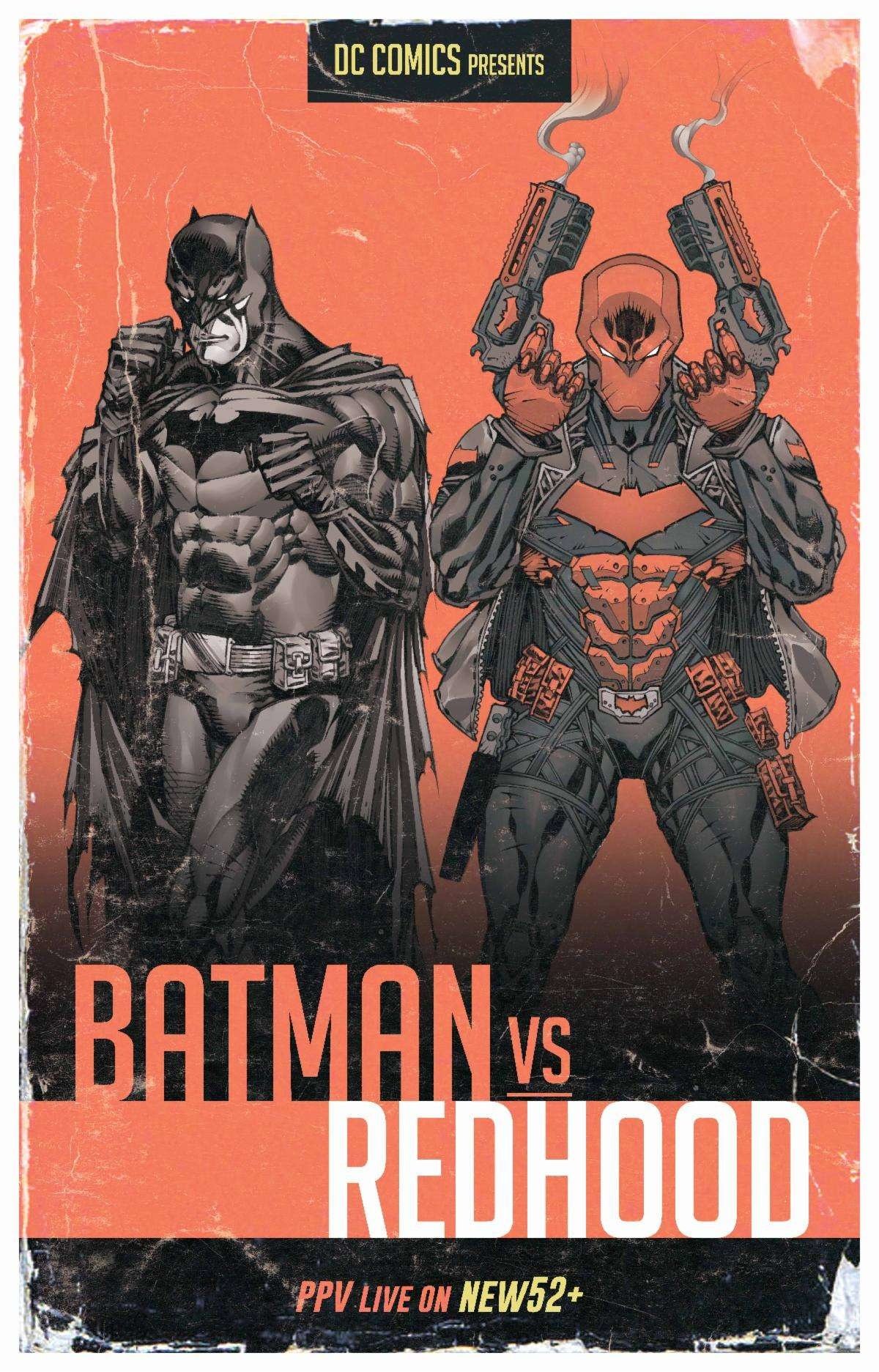 DC Batman Vs Robin #3 (Of 5) Cvr G Mario Fox Foccillo Fight Poster Batman Vs  Red Hood Card Stock Var - Revenge Of