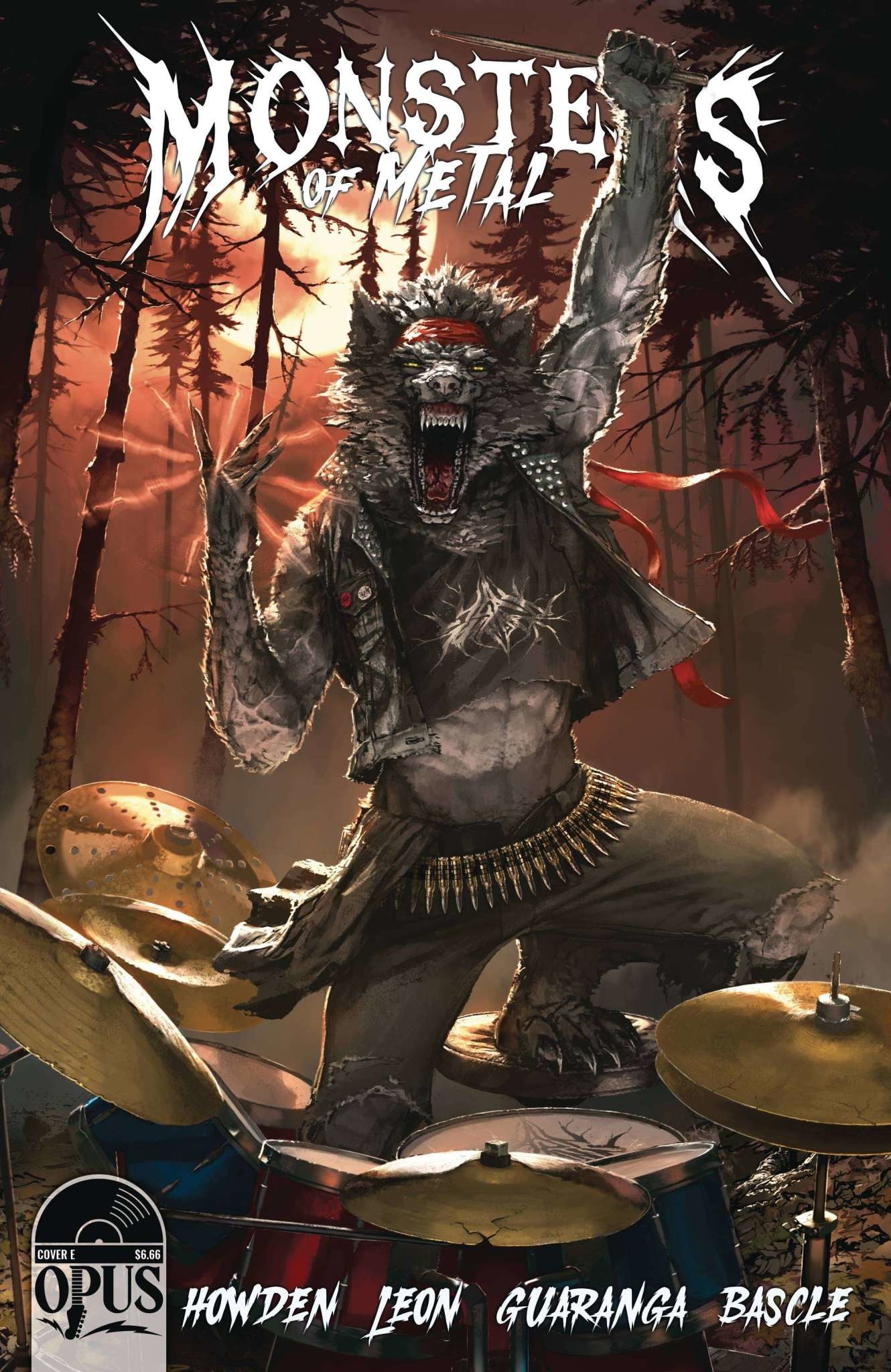 Opus Comics Monsters Of Metal One Shot Cvr D Werewolf