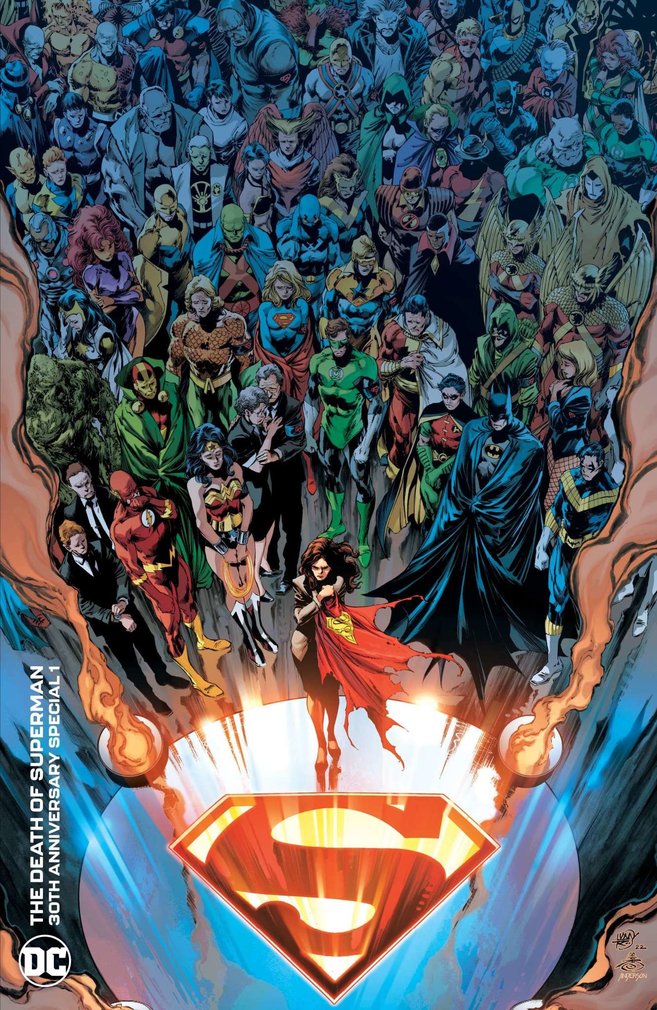DC Death Of Superman 30th Anniversary Special #1 (One-Shot) Cvr C Ivan Reis & Danny Miki Funeral For A Friend Var