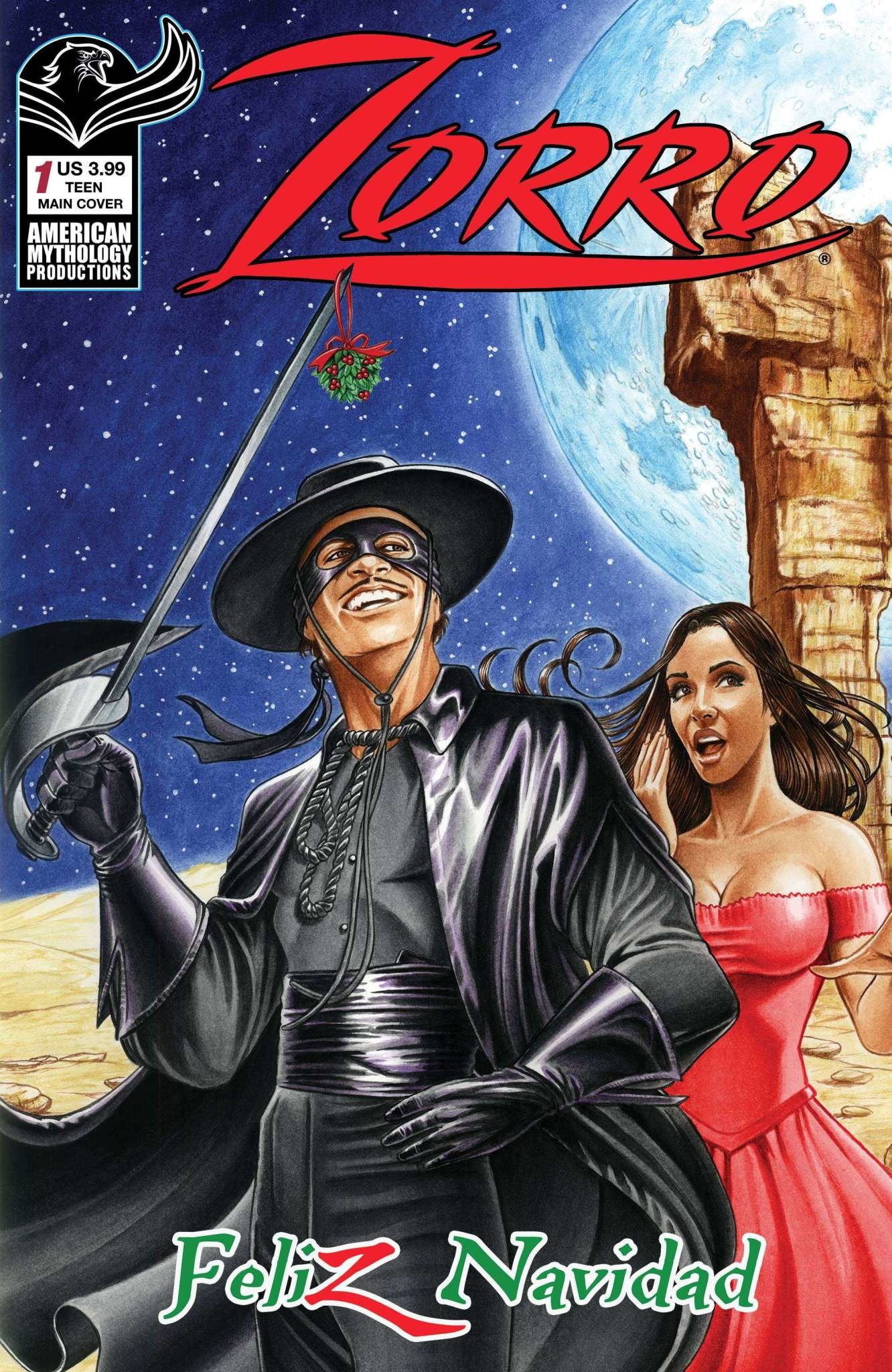 American Mythology Productions Zorros Feliz Navidad Special #1 Cvr A Sparacio