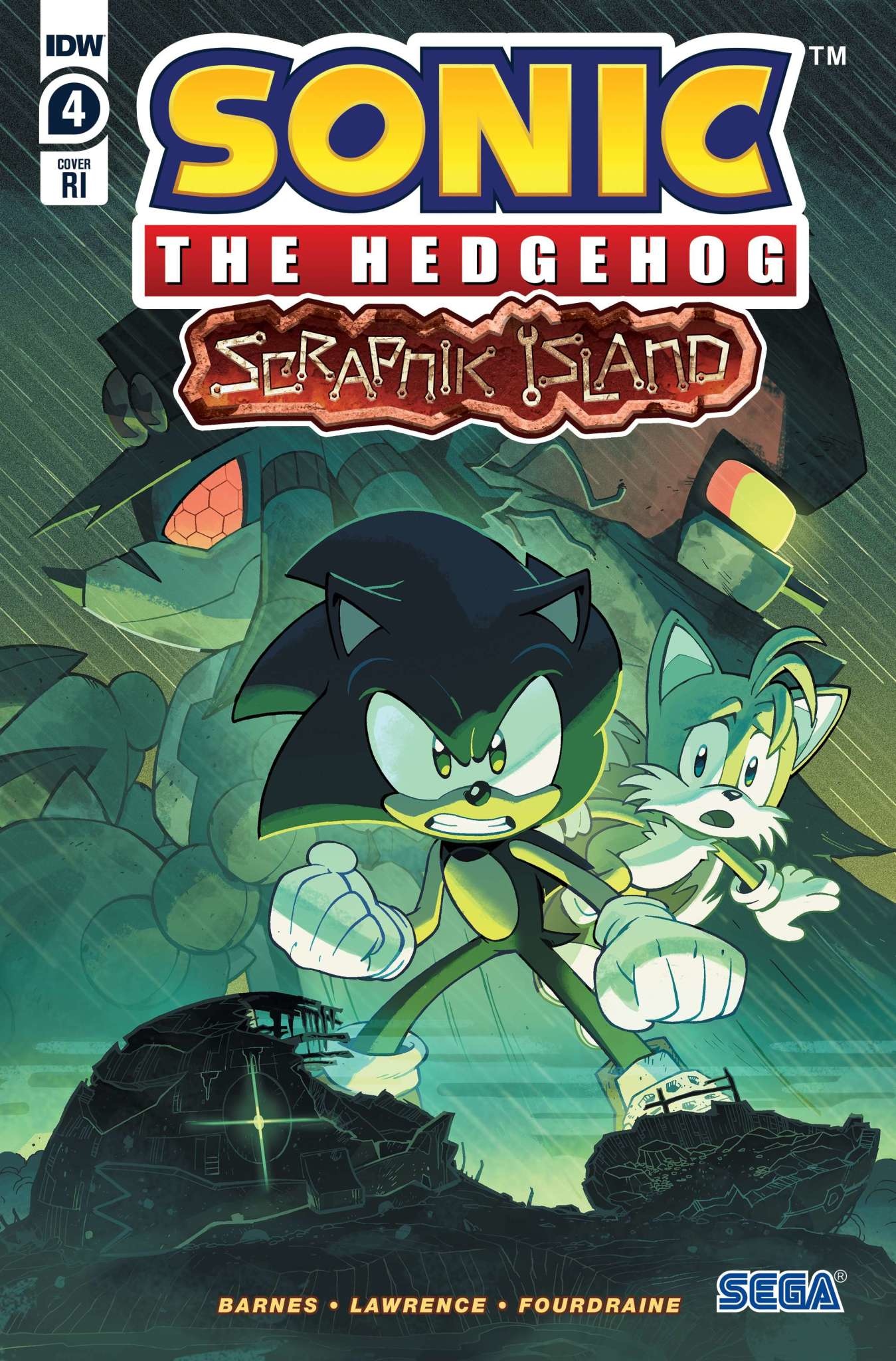 IDW Sonic The Hedgehog: Scrapnik Island #4 Variant Ri (10) (Lawrence) [1:10]