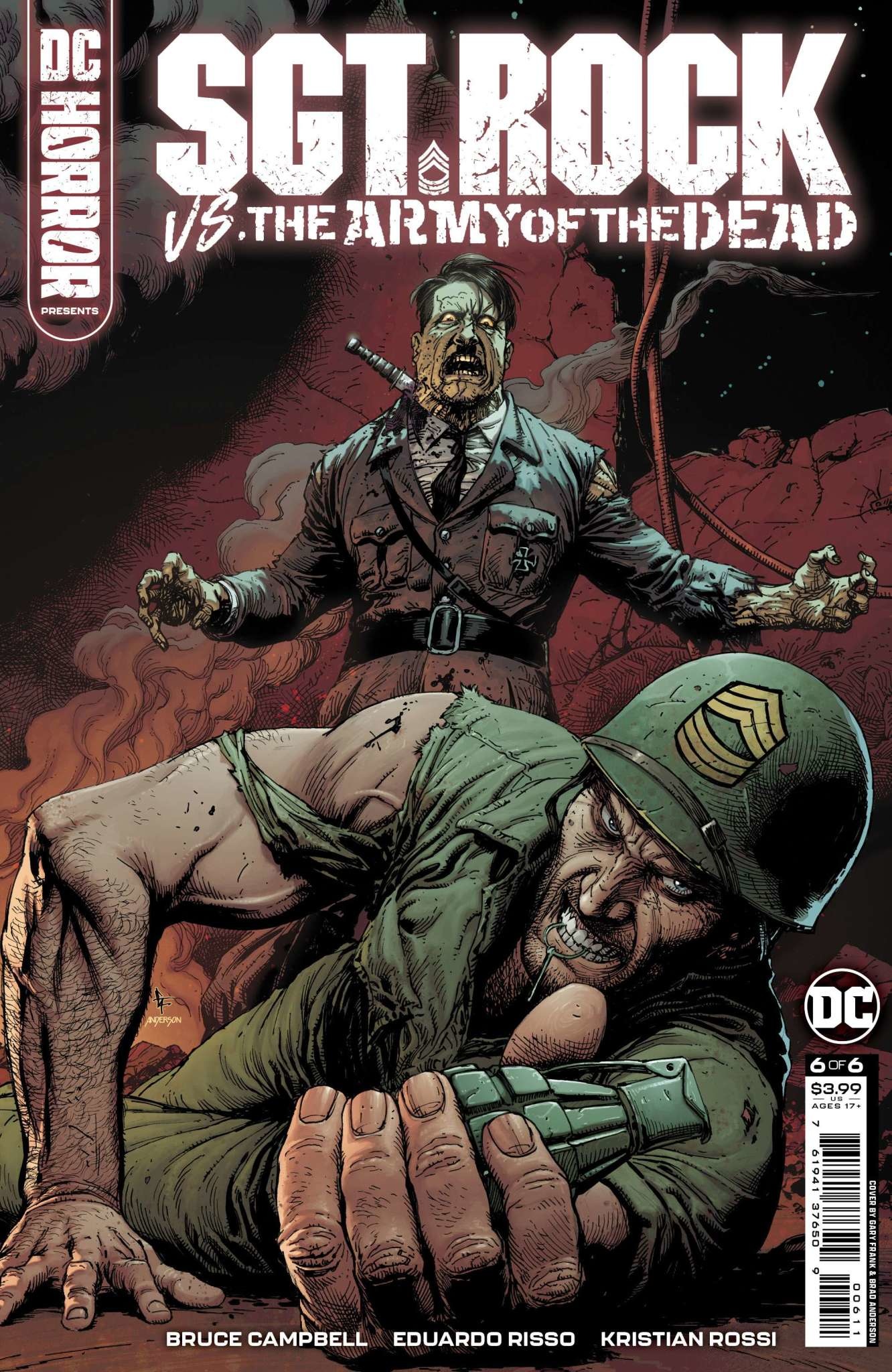 DC DC Horror Presents Sgt Rock Vs The Army Of The Dead #6 (Of 6) Cvr A Gary Frank (MR)