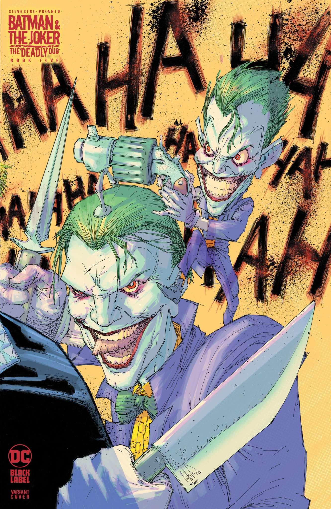 Black Label Batman & The Joker The Deadly Duo #5 (Of 7) Cvr C Whilce Portacio Joker Var (Mr)