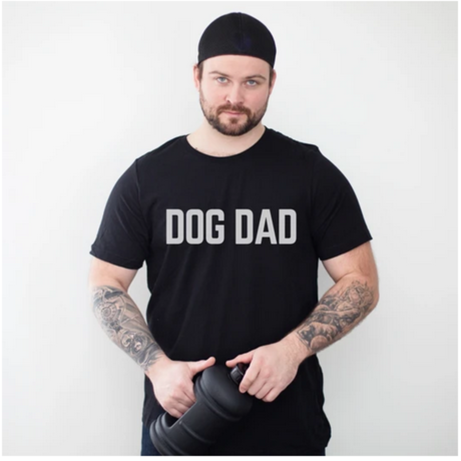 Dog Dad T-Shirt | Black - WHS Pet Shop