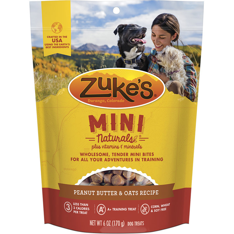 Zukes - Mini Naturals - peanut butter oats - 6oz