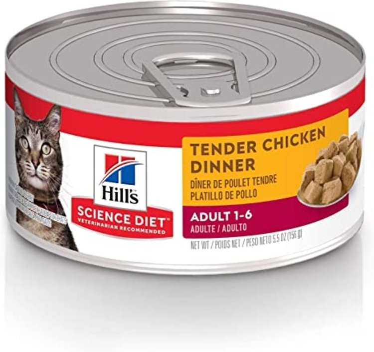 Hills Pet Nutrition Hills | Feline | Wet | Adult 1-6 |  Tender Chicken Dinner  | 5.5oz