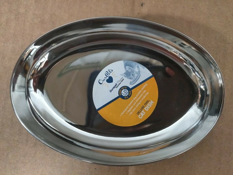 Stainless Steel Oval Dish 1.25 Cup | Cat