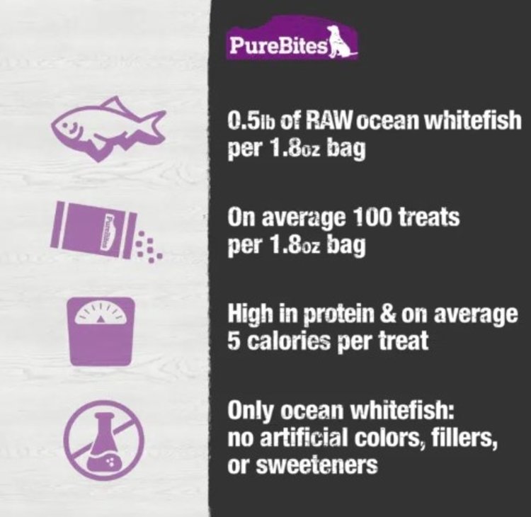 Pure Bites | Dog | Ocean Whitefish | 50g