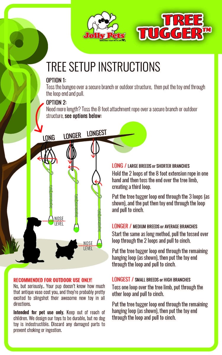 Jolly Pets | Tree Tugger - Green